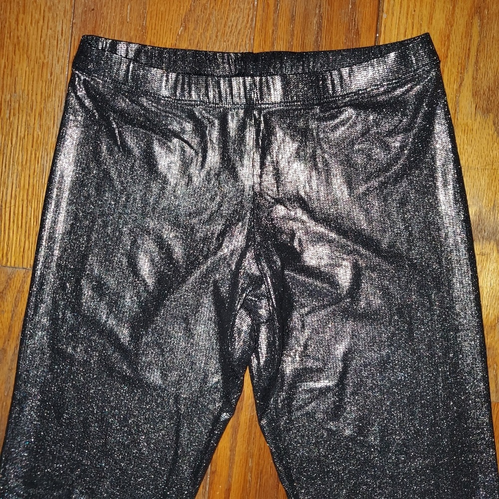 BCBG Maxazria gunmetal leggings